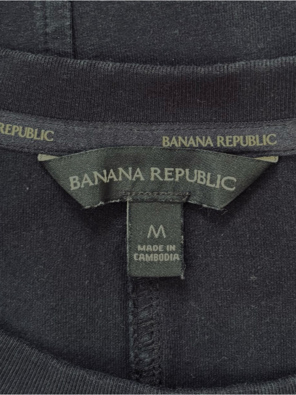 Banana Republic slouchy office black short sleeve pullover T-shirt dress Women M - Picture 13 of 16